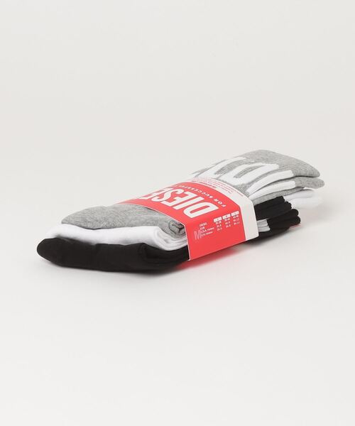 DIESEL(ディーゼル)の「メンズ ソックス 3枚パック(ソックス/靴下・メンズ・ブラック/マルチ/ホワイト/その他/その他3・MEDIUM/SMALL/LARGE)」の18枚目の写真