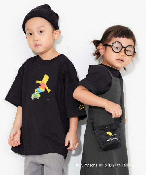The Simpsons(ザ・シンプソンズ)の「【THE SIMPSONS】 KIDS スポーツグラフィックTEE(Tシャツ/カットソー・キッズ・ブラック系その他/ブラック系その他3/ブラック/ブラック系その他2・100/120/140)」の2枚目の写真