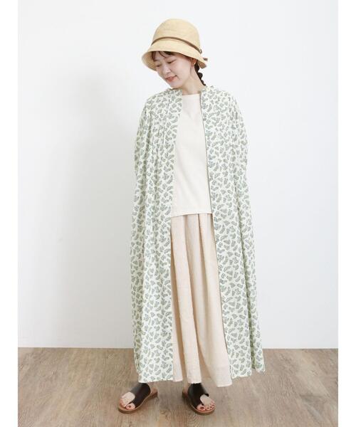 Samansa Mos2(サマンサ モスモス)の「実柄後ろリボンワンピース(ワンピース・レディース・キナリ/ブラック/ピンク・F)」の2枚目の写真