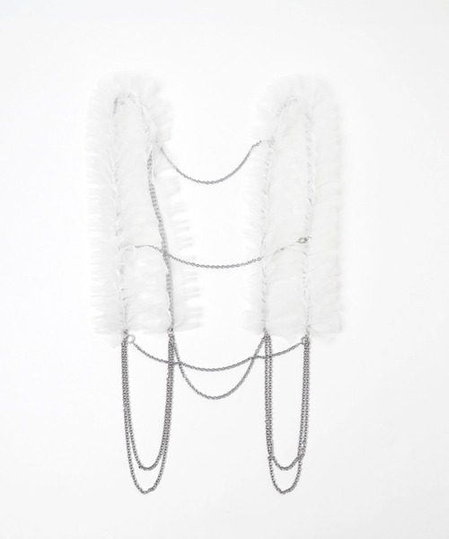 HARE（ハレ）の「フリルデザインハーネス(HARE)（サスペンダー・レディース・ホワイト/ブラック・FREE）」の9枚目の写真