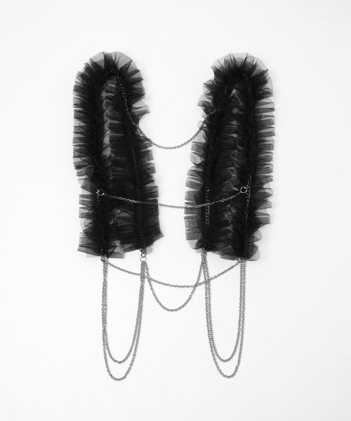 HARE（ハレ）の「フリルデザインハーネス(HARE)（サスペンダー・レディース・ホワイト/ブラック・FREE）」の10枚目の写真