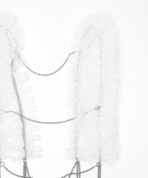 HARE（ハレ）の「フリルデザインハーネス(HARE)（サスペンダー・レディース・ホワイト/ブラック・FREE）」の12枚目の写真