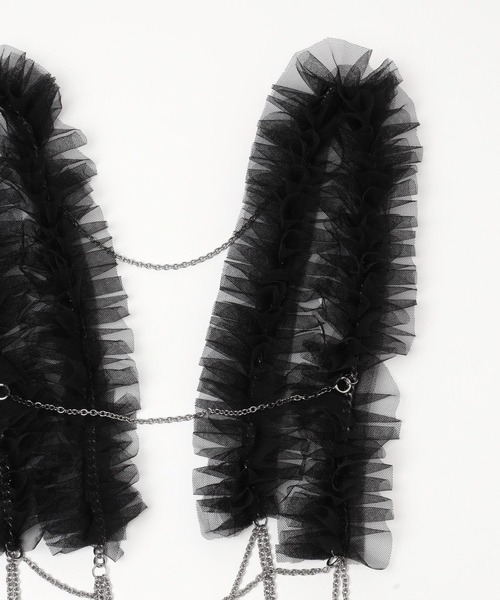 HARE（ハレ）の「フリルデザインハーネス(HARE)（サスペンダー・レディース・ホワイト/ブラック・FREE）」の13枚目の写真