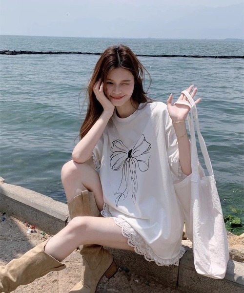 DIAVEL（ディアベル）の「「新色追加」レース付きリボンプリントニッチ