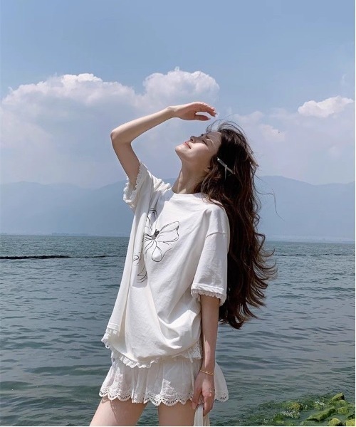 DIAVEL（ディアベル）の「「新色追加」レース付きリボンプリントニッチ