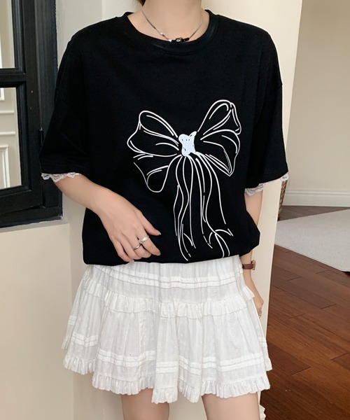 DIAVEL（ディアベル）の「「新色追加」レース付きリボンプリントニッチ