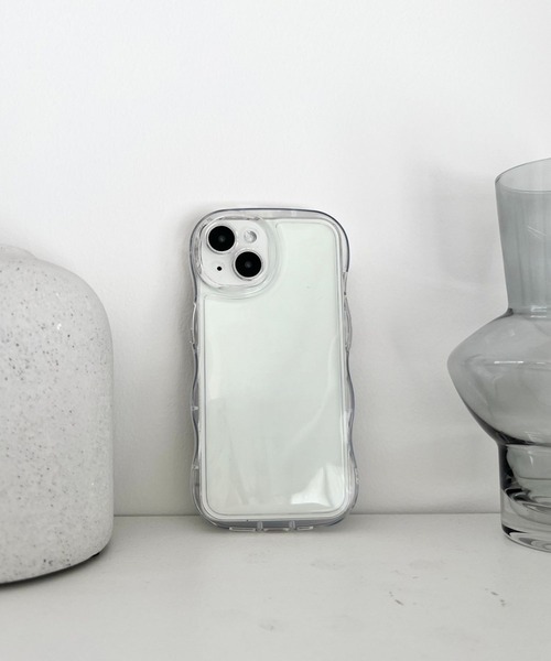 Me%（ミィパーセント）の「【iPhone14対応】クリアナミナミiPhoneケース　128494（スマホケース/カバー・レディース・オフホワイト/ブラック・FREE）」の5枚目の写真