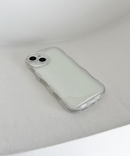 Me%（ミィパーセント）の「【iPhone14対応】クリアナミナミiPhoneケース　128494（スマホケース/カバー・レディース・オフホワイト/ブラック・FREE）」の6枚目の写真