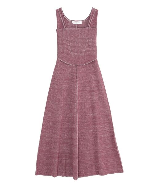 LAGUNAMOON（ラグナムーン）の「ニットビスチェセットワンピース（ワンピース・レディース・ブラック/カーキ/プラム・SMALL/MEDIUM）」の3枚目の写真