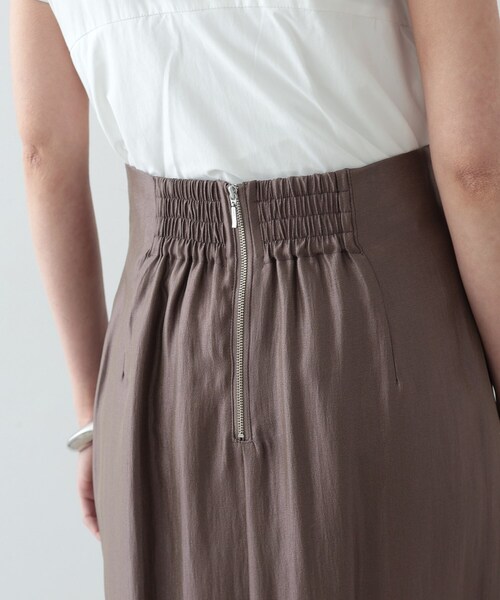 GALLEST（ギャレスト）の「◆シャインロングナロースカート（スカート・レディース・アイボリー/ブラック/ブラウン系・36/38）」の9枚目の写真