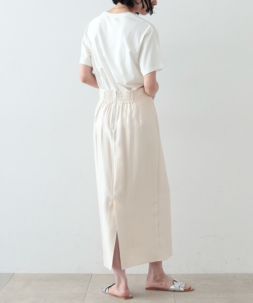 GALLEST（ギャレスト）の「◆シャインロングナロースカート（スカート・レディース・アイボリー/ブラック/ブラウン系・36/38）」の13枚目の写真