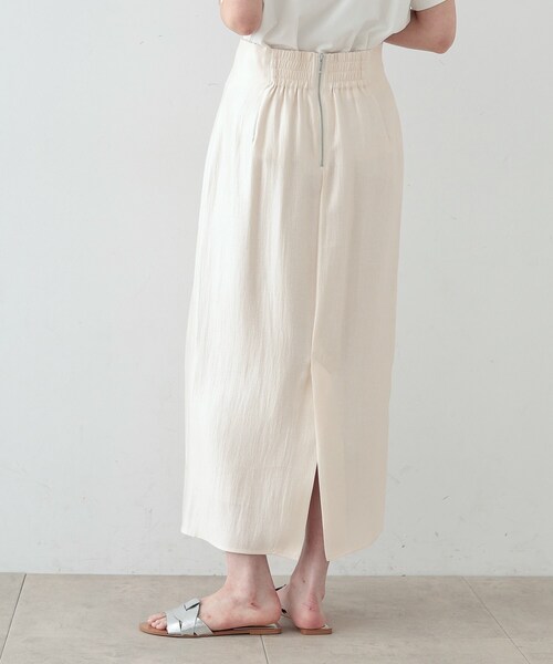 GALLEST（ギャレスト）の「◆シャインロングナロースカート（スカート・レディース・アイボリー/ブラック/ブラウン系・36/38）」の15枚目の写真