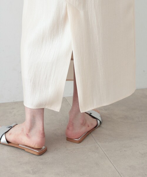 GALLEST（ギャレスト）の「◆シャインロングナロースカート（スカート・レディース・アイボリー/ブラック/ブラウン系・36/38）」の16枚目の写真