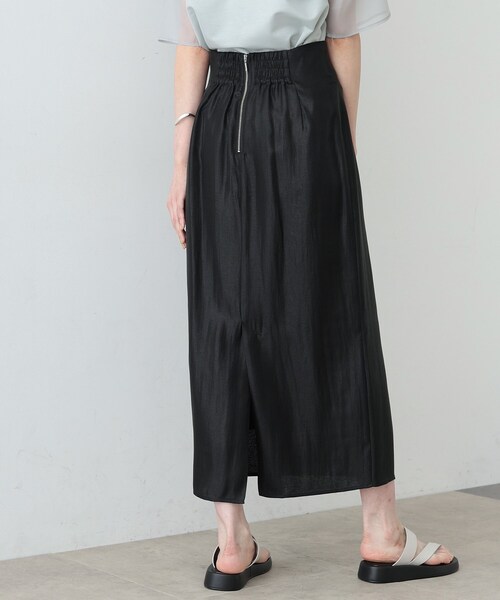 GALLEST（ギャレスト）の「◆シャインロングナロースカート（スカート・レディース・アイボリー/ブラック/ブラウン系・36/38）」の19枚目の写真