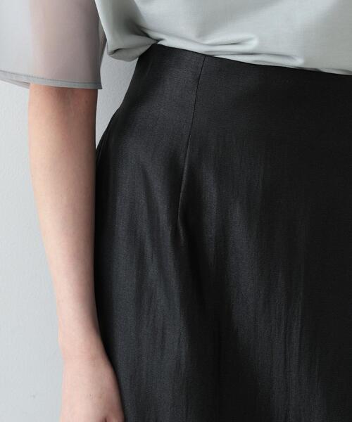 GALLEST（ギャレスト）の「◆シャインロングナロースカート（スカート・レディース・アイボリー/ブラック/ブラウン系・36/38）」の21枚目の写真