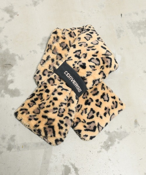 CONVERSE（コンバース）の「CONVERSE boa scarf with fleece band /マフラー/襟巻き/コンバース（マフラー・レディース・ベージュ/ベージュ系その他/ピンク/オフホワイト/グレー・FREE）」の4枚目の写真