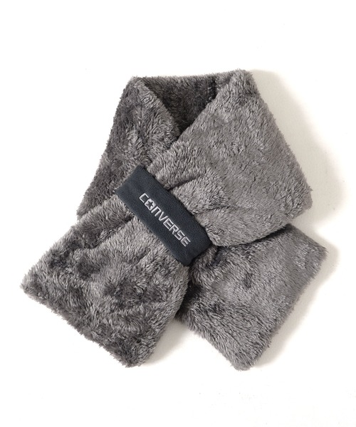 CONVERSE（コンバース）の「CONVERSE boa scarf with fleece band /マフラー/襟巻き/コンバース（マフラー・レディース・ベージュ/ベージュ系その他/ピンク/オフホワイト/グレー・FREE）」の9枚目の写真