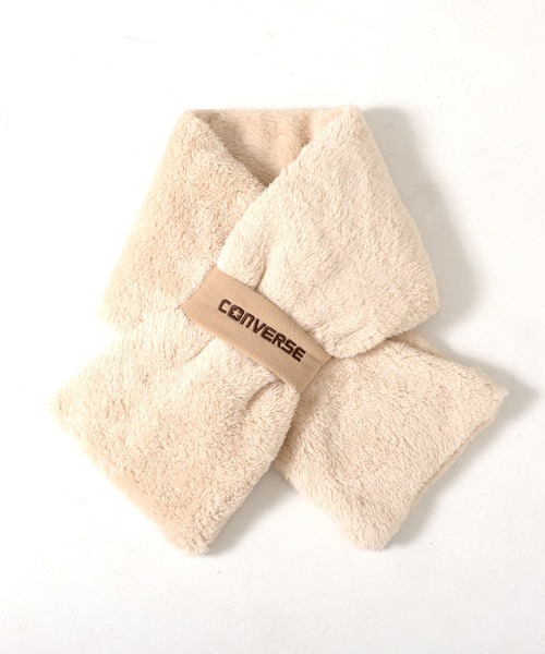 CONVERSE（コンバース）の「CONVERSE boa scarf with fleece band /マフラー/襟巻き/コンバース（マフラー・レディース・ベージュ/ベージュ系その他/ピンク/オフホワイト/グレー・FREE）」の8枚目の写真