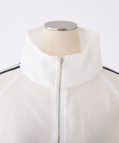 セール】ライン入りシアーショートブルゾン（ブルゾン）｜one after