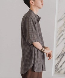 EDIFICE | 《追加》パターンデシン 半袖スタンドカラーシャツ(シャツ/ブラウス)