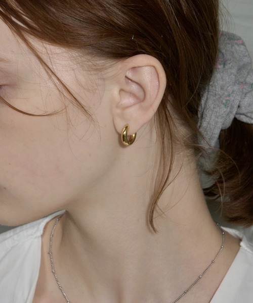 GIUNON（ジウノン）の「simple hoop pierce / シンプルフープピアス（ピアス（両耳用）・レディース・シルバー/ゴールド・FREE）」の20枚目の写真