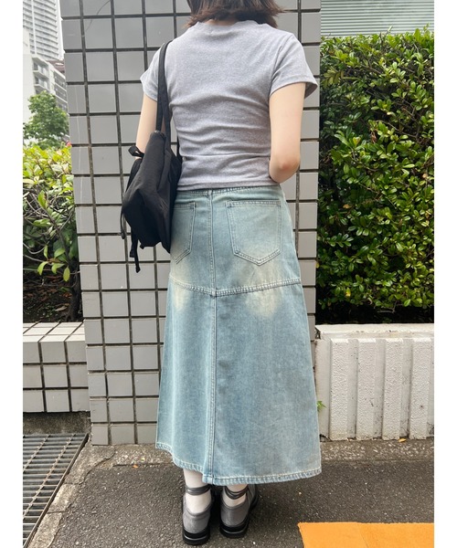 WC（ダブル シー）の「ビジューデニムロングスカート（スカート・レディース・ブルー・FREE）」の3枚目の写真