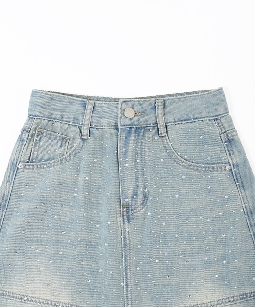 WC（ダブル シー）の「ビジューデニムロングスカート（スカート・レディース・ブルー・FREE）」の12枚目の写真