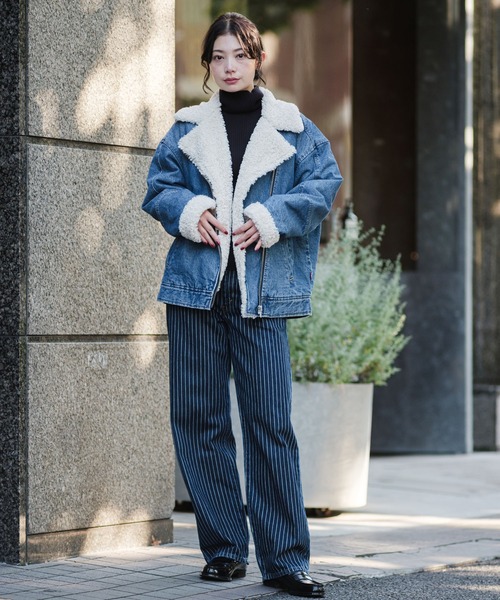 レディース・リーバイス・オリジナル ボーダーパーカ / 40/2 ジャージー・ボーダー ( Lady's Levi's Original Knit L8905-0002 ) セール】Levi's/リーバイス ボーダー セーター（ニット/セーター