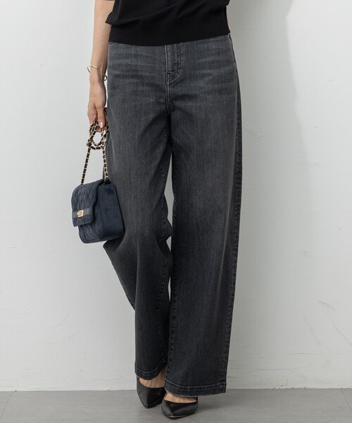 23区 DENIM✨ニジュウサンクデニム✨タグ付未使用品✨17号/4L✨パンツ Oggi3月号掲載/新色追加/洗える】23区DENIM ストレッチ ワイド