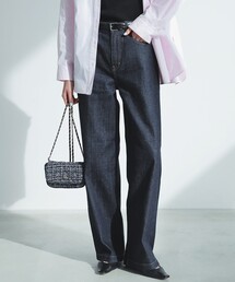 23区DENIM ストレッチ ワイドパンツ