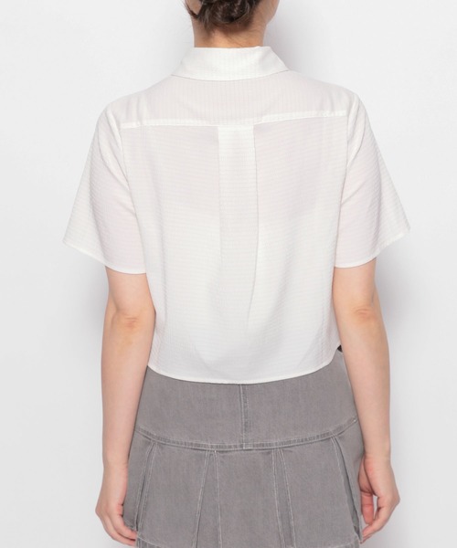 3.3 Field Trip （3.3フィールドトリップ）の「3.3 Field Trip／ドロストリボンシャツ（シャツ/ブラウス・レディース・ホワイト/ネイビー/ライトグリーン・FREE）」の19枚目の写真