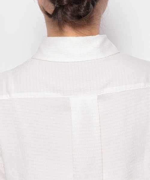 3.3 Field Trip （3.3フィールドトリップ）の「3.3 Field Trip／ドロストリボンシャツ（シャツ/ブラウス・レディース・ホワイト/ネイビー/ライトグリーン・FREE）」の15枚目の写真