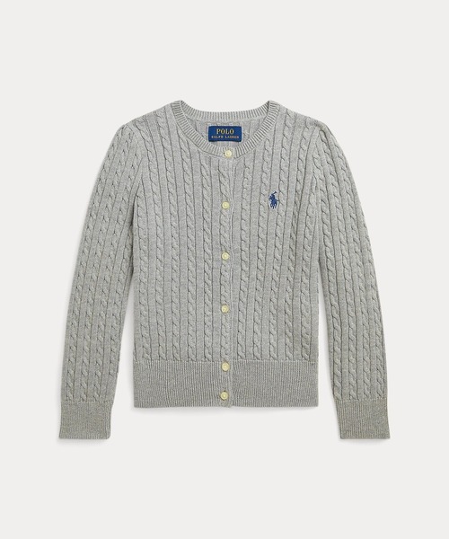 ミニ ケーブル コットン カーディガン（カーディガン/ボレロ）｜POLO