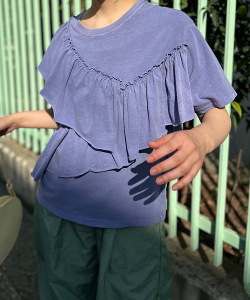 アシンメトリー Tシャツ フリル 半袖 楽天市場】【8/8！クーポンで2,340円】 フリル アシンメトリー