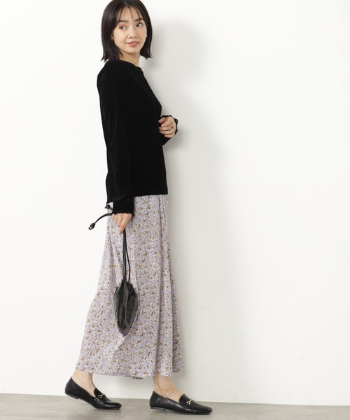 FOUND GOOD（ファウンドグッド）の「ベロアロンTEE（Tシャツ/カットソー・レディース・パープル系2/グリーン系2/アイボリー/ブラック・L/M）」の8枚目の写真