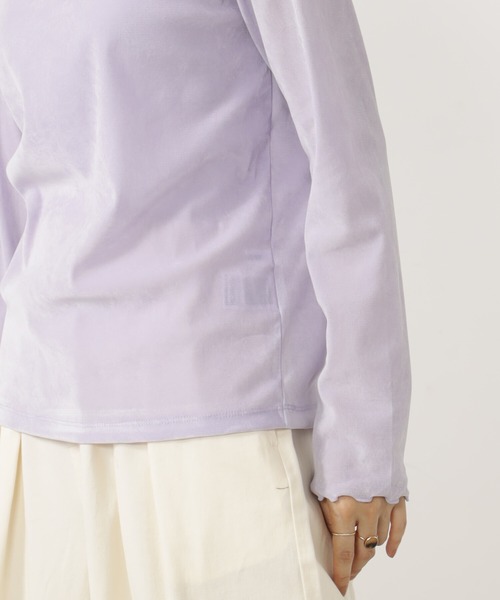 FOUND GOOD（ファウンドグッド）の「ベロアロンTEE（Tシャツ/カットソー・レディース・パープル系2/グリーン系2/アイボリー/ブラック・L/M）」の20枚目の写真