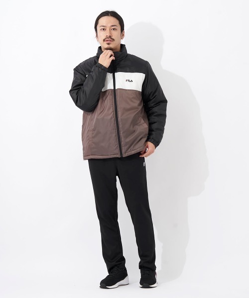 FILA(フィラ)の「中綿スタンドジャケット(ダウンジャケット/コート・メンズ・ブラック/ダークブルー/ブラウン系その他・MEDIUM/LARGE/X-LARGE)」の13枚目の写真