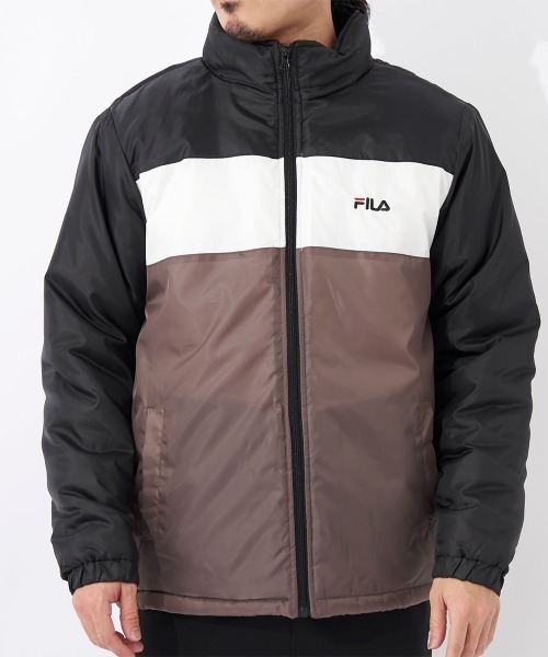 FILA(フィラ)の「中綿スタンドジャケット(ダウンジャケット/コート・メンズ・ブラック/ダークブルー/ブラウン系その他・MEDIUM/LARGE/X-LARGE)」の18枚目の写真