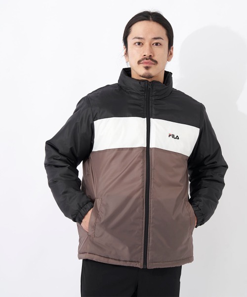 FILA(フィラ)の「中綿スタンドジャケット(ダウンジャケット/コート・メンズ・ブラック/ダークブルー/ブラウン系その他・MEDIUM/LARGE/X-LARGE)」の17枚目の写真