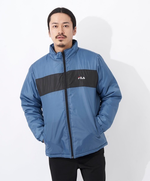 FILA(フィラ)の「中綿スタンドジャケット(ダウンジャケット/コート・メンズ・ブラック/ダークブルー/ブラウン系その他・MEDIUM/LARGE/X-LARGE)」の6枚目の写真