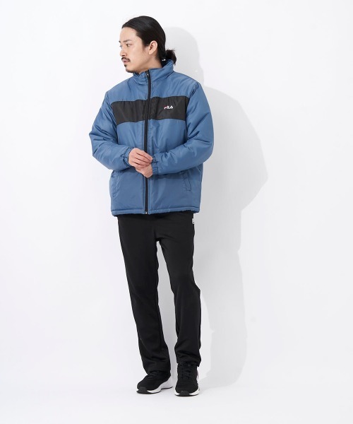 FILA(フィラ)の「中綿スタンドジャケット(ダウンジャケット/コート・メンズ・ブラック/ダークブルー/ブラウン系その他・MEDIUM/LARGE/X-LARGE)」の4枚目の写真