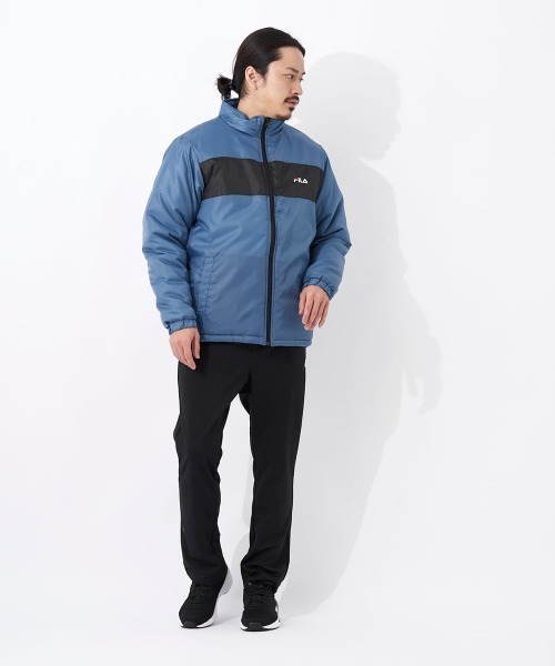 FILA(フィラ)の「中綿スタンドジャケット(ダウンジャケット/コート・メンズ・ブラック/ダークブルー/ブラウン系その他・MEDIUM/LARGE/X-LARGE)」の5枚目の写真