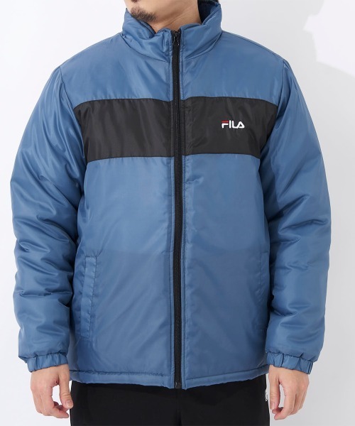 FILA(フィラ)の「中綿スタンドジャケット(ダウンジャケット/コート・メンズ・ブラック/ダークブルー/ブラウン系その他・MEDIUM/LARGE/X-LARGE)」の7枚目の写真