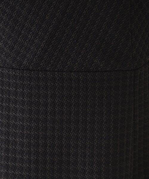 couture brooch（クチュールブローチ）の「◆【着映えするワンピース】肩リボンチェックワンピース（ワンピース・レディース・ブラック/ブルー系その他3/ブラック系1・36/42/38）」の7枚目の写真