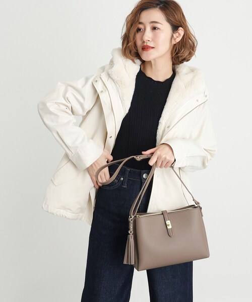 grove（グローブ）の「◆【人間工学】ダブルタッセルショルダー（ショルダーバッグ・レディース・シルバー系その他/ライトグレー/ブラック/モスグリーン/グレー系その他7・00）」の15枚目の写真