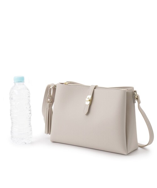 grove（グローブ）の「◆【人間工学】ダブルタッセルショルダー（ショルダーバッグ・レディース・シルバー系その他/ライトグレー/ブラック/モスグリーン/グレー系その他7・00）」の17枚目の写真