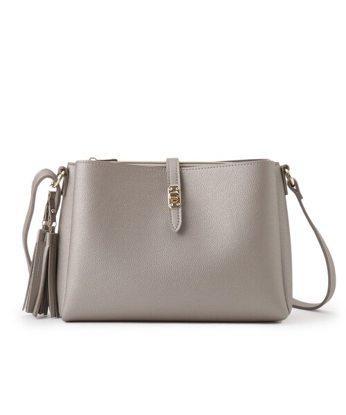 grove（グローブ）の「◆【人間工学】ダブルタッセルショルダー（ショルダーバッグ・レディース・シルバー系その他/ライトグレー/ブラック/モスグリーン/グレー系その他7・00）」の18枚目の写真