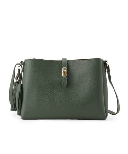 grove（グローブ）の「◆【人間工学】ダブルタッセルショルダー（ショルダーバッグ・レディース・シルバー系その他/ライトグレー/ブラック/モスグリーン/グレー系その他7・00）」の20枚目の写真