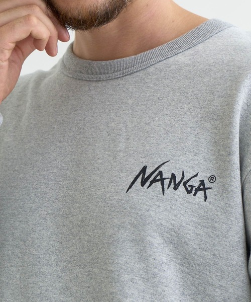 NANGA（ナンガ）の「ECO HYBRID CAMPING MANNERS RRC SWEATSHIRT（スウェット・メンズ・カーキ/ブラック/ライトグレー/オートミール・S/M/L/XL）」の17枚目の写真
