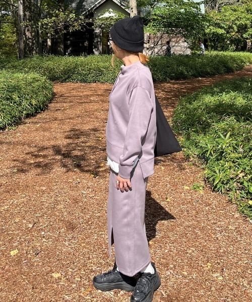 ikka（イッカ）の「【雑誌InRed11月号掲載】GOKU楽ダンボールタイトスカート【洗濯機で洗える】（スカート・レディース・レッド/ベージュ/モカ/ダークグリーン/ブラック・S/M/L）」の10枚目の写真